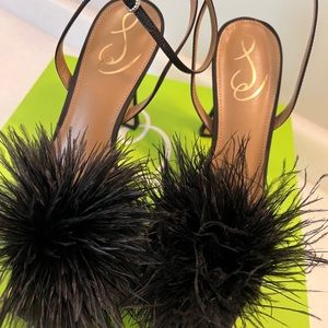 Sam Edelman Leon Satin Heel - Black - size 9.5